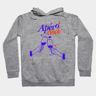 Apero' clock - it is wine'o Clock! Hoodie